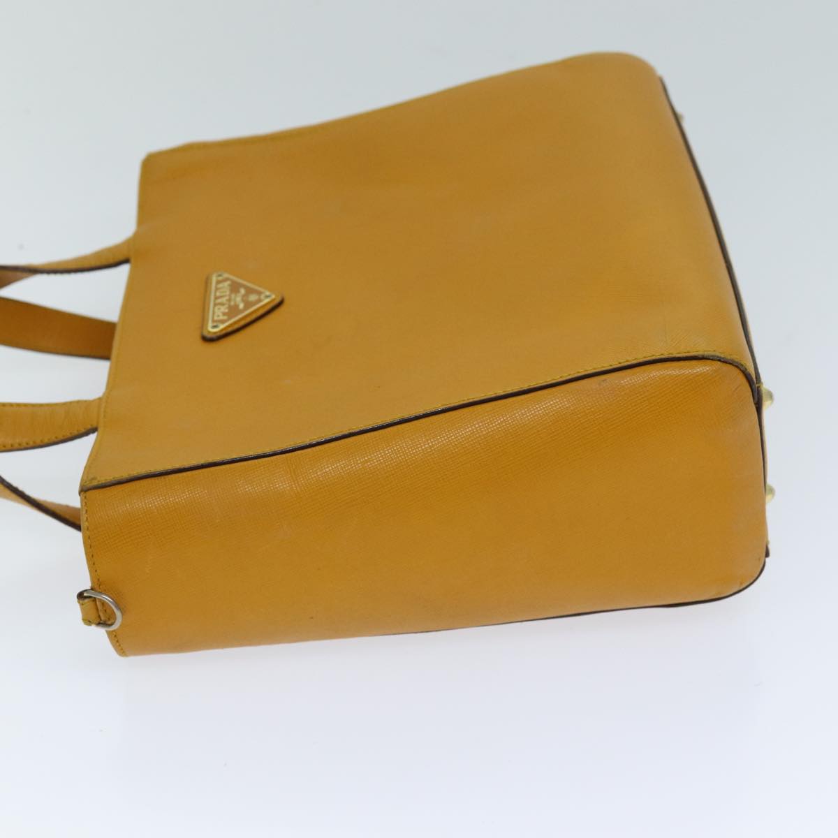 PRADA Hand Bag Safiano leather 2way Orange  76420
