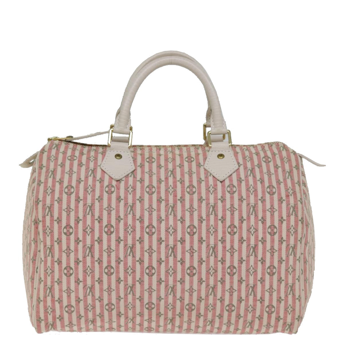 LOUIS VUITTON Monogram Mini Lin Croisette Speedy 30 Bag Pink M95501 76422A