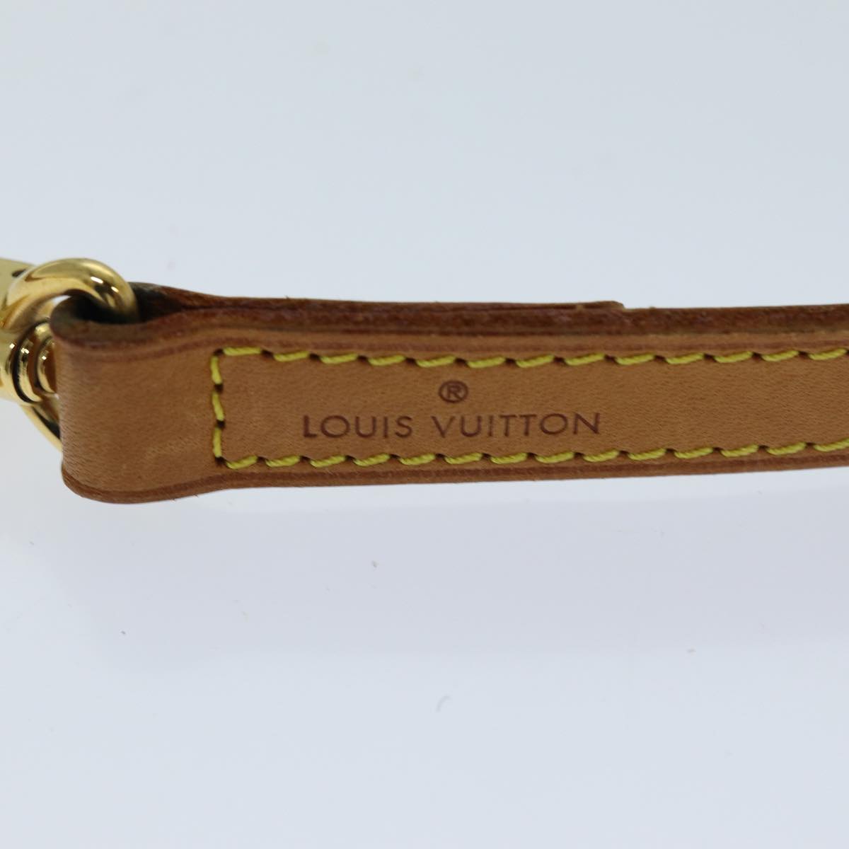 LOUIS VUITTON Shoulder Strap Leather 35.8"" Beige LV 76423