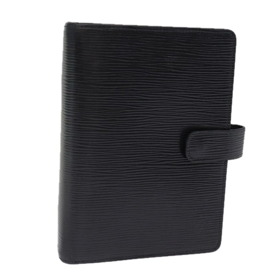 LOUIS VUITTON Epi Agenda MM Day Planner Cover Black R20042 LV 76441