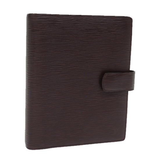 LOUIS VUITTON Epi Agenda GM Day Planner Cover Mocha Brown R2006D LV 76443