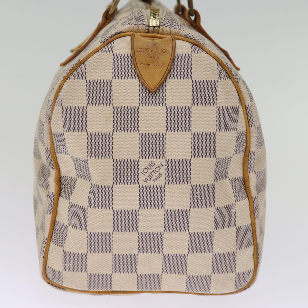 LOUIS VUITTON Damier Azur Speedy 25 Hand Bag N41534 LV 76467