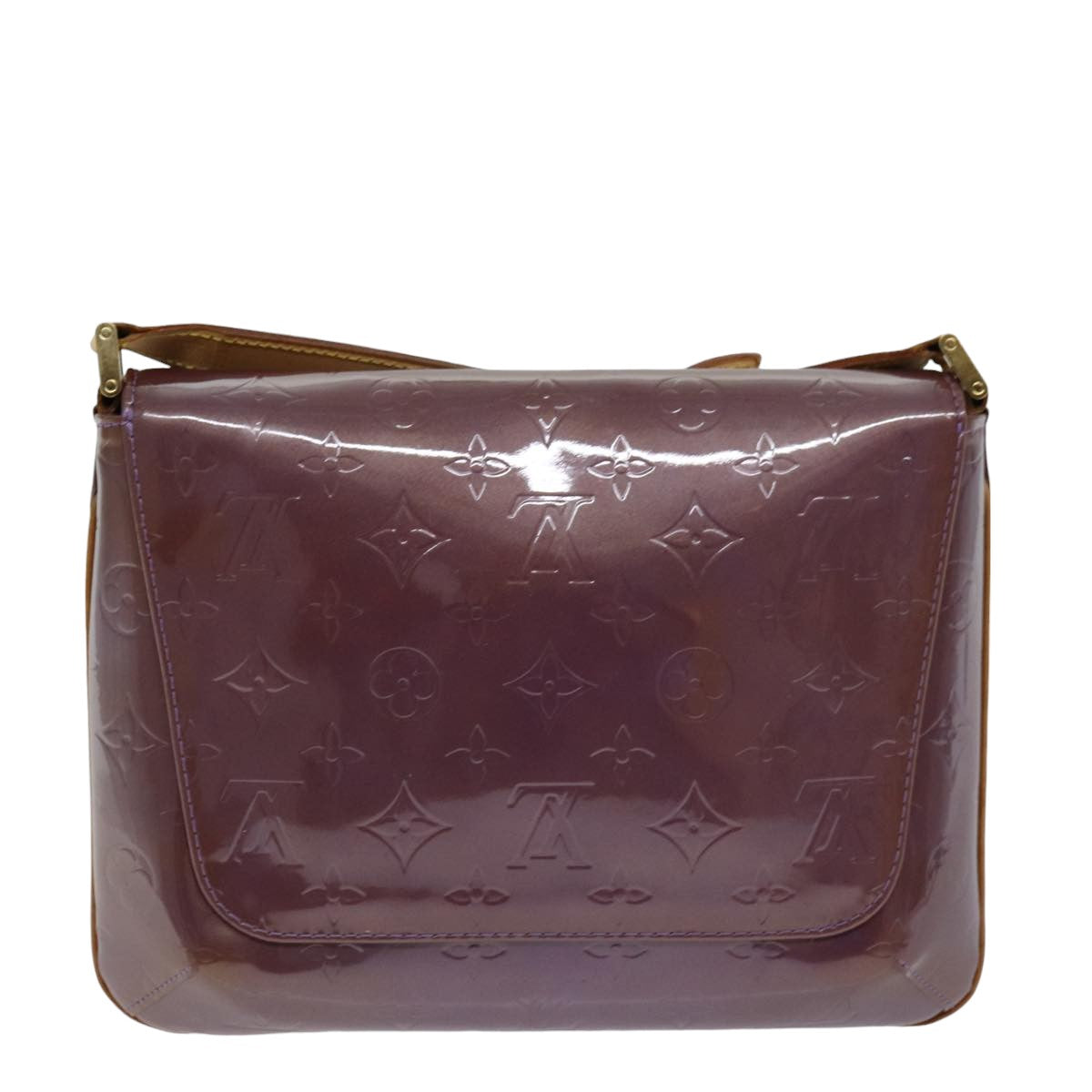 LOUIS VUITTON Monogram Vernis Thompson Street Bag Purple Viole M91095 76507