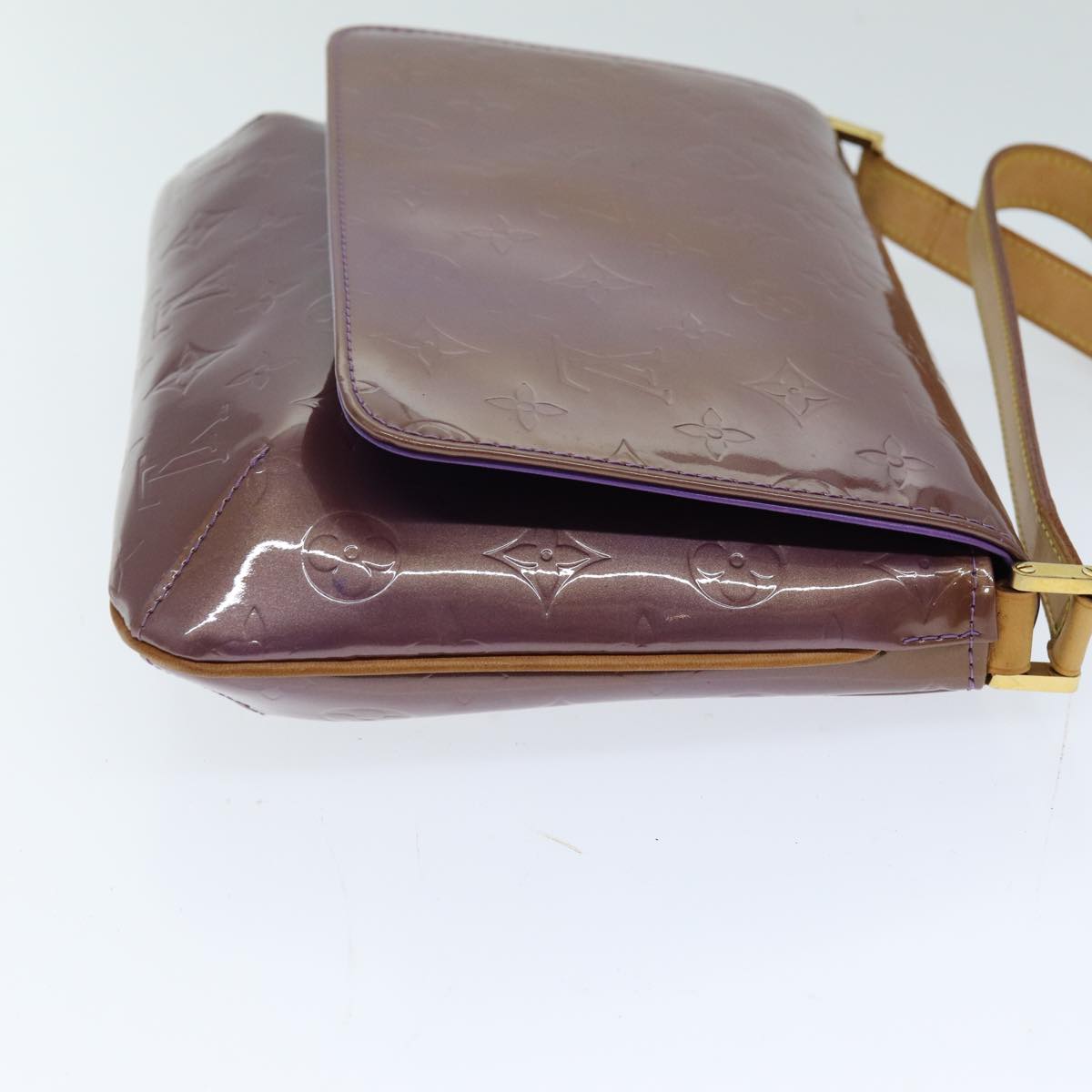 LOUIS VUITTON Monogram Vernis Thompson Street Bag Purple Viole M91095 76507