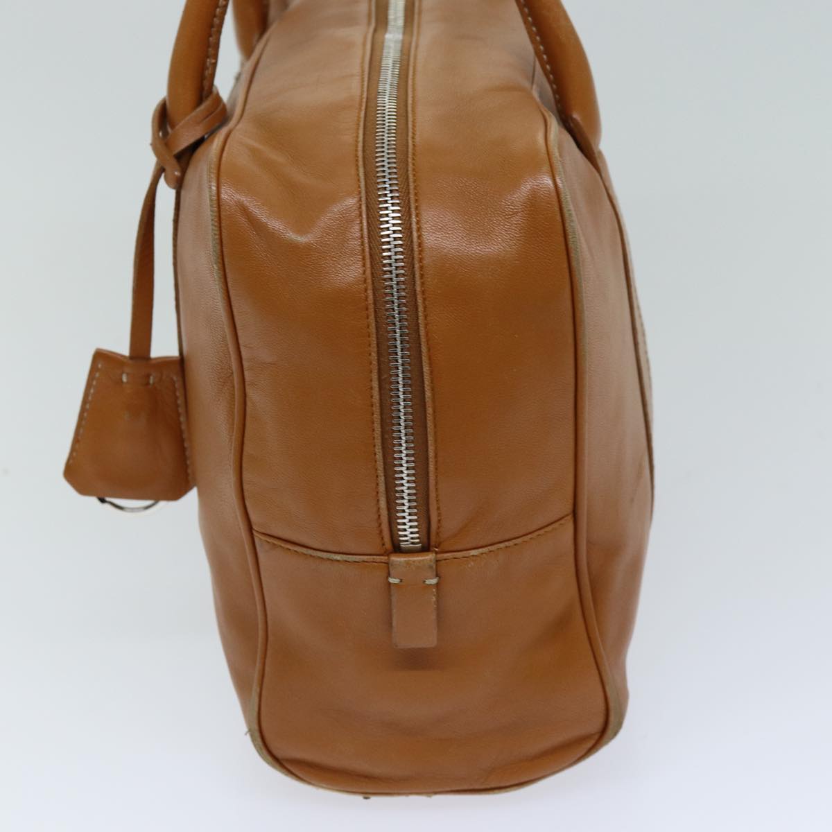 PRADA Hand Bag Leather Brown  76511