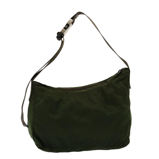 PRADA Shoulder Bag Nylon Khaki  76518