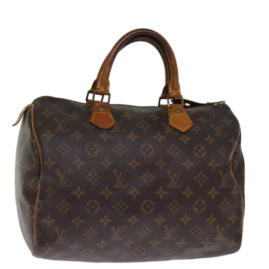 LOUIS VUITTON Monogram Speedy 30 Hand Bag M41526 LV 76521