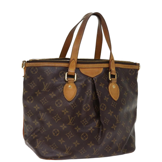 LOUIS VUITTON Monogram Palermo PM Tote Bag M40145 LV 76523