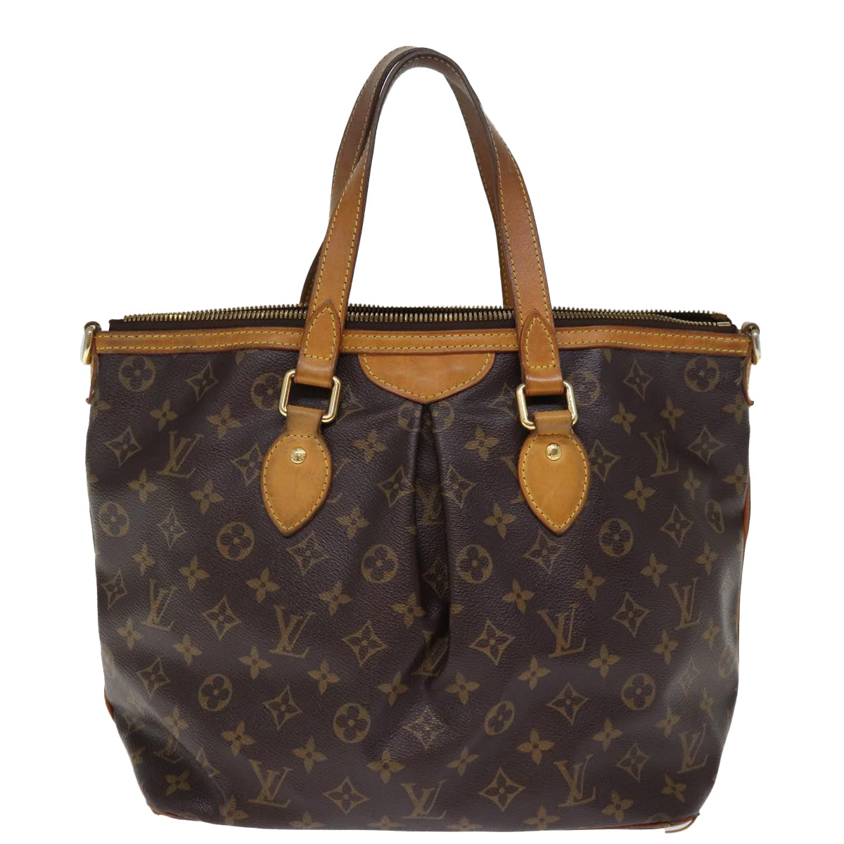 LOUIS VUITTON Monogram Palermo PM Tote Bag M40145 LV 76523