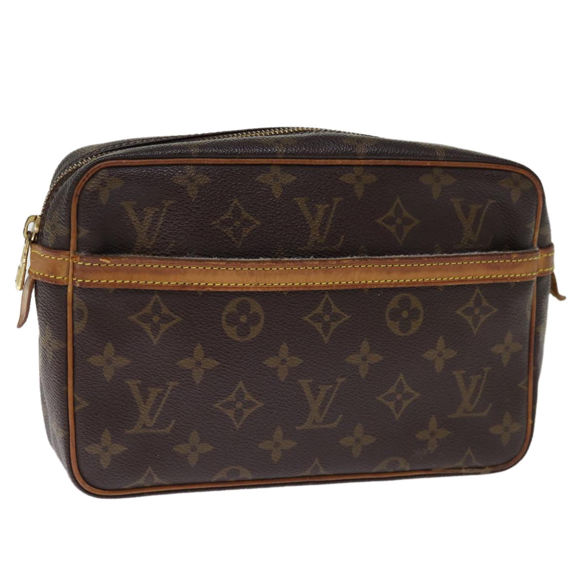 LOUIS VUITTON Monogram Compiegne 23 Clutch Bag M51847 LV 76535