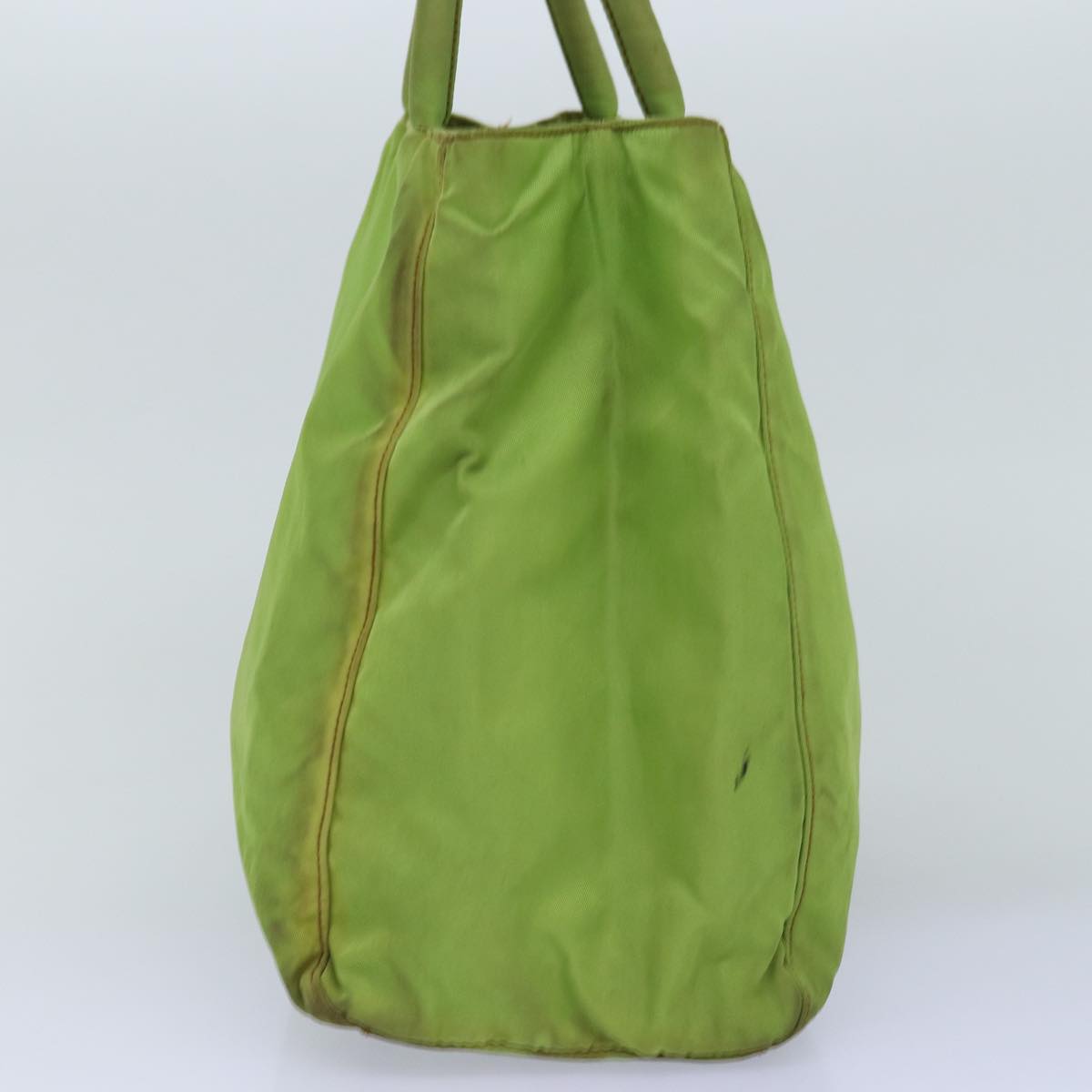PRADA Hand Bag Nylon Green  76574