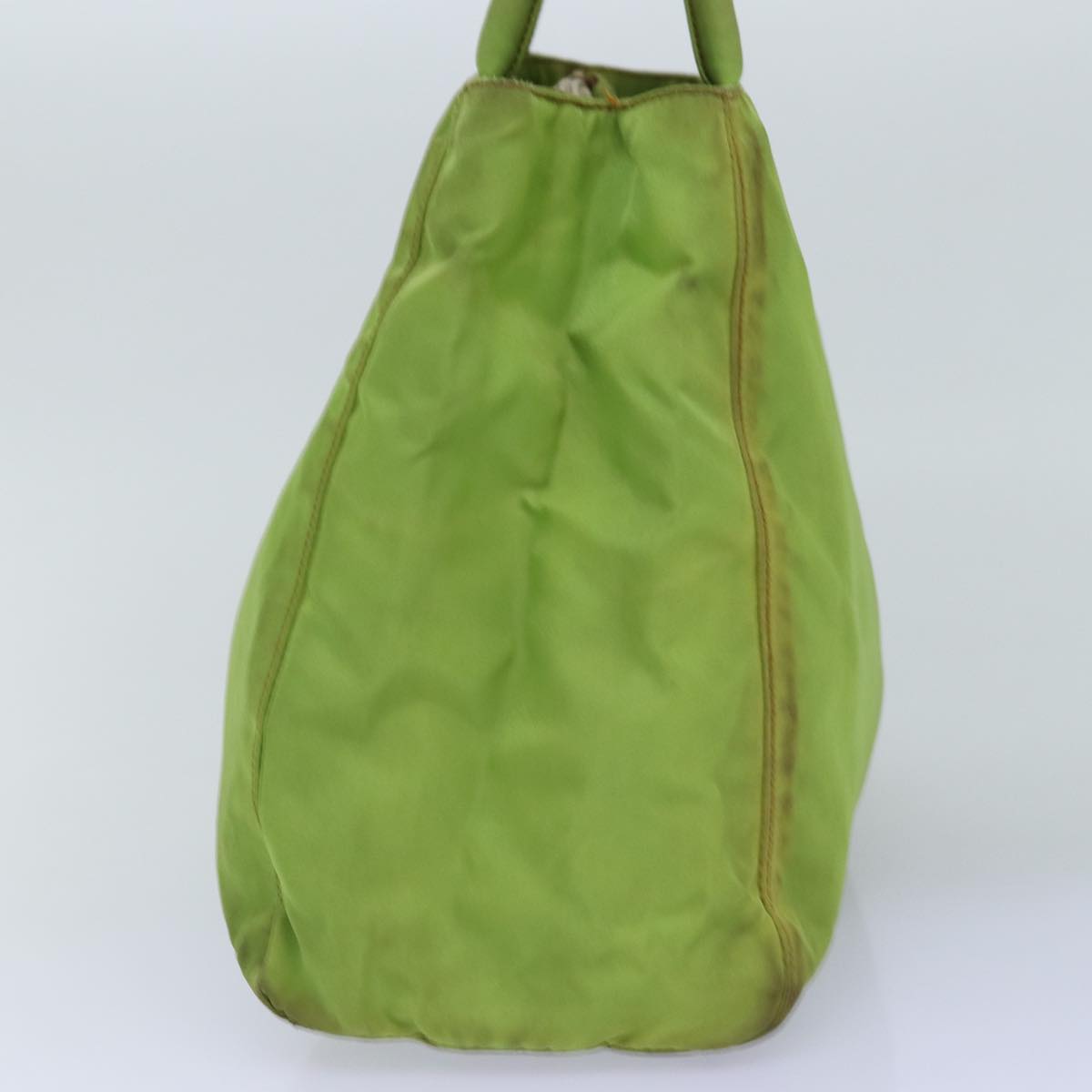 PRADA Hand Bag Nylon Green  76574