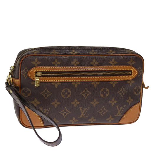 LOUIS VUITTON Monogram Marly Dragonne GM Clutch Bag M51825 LV 76605