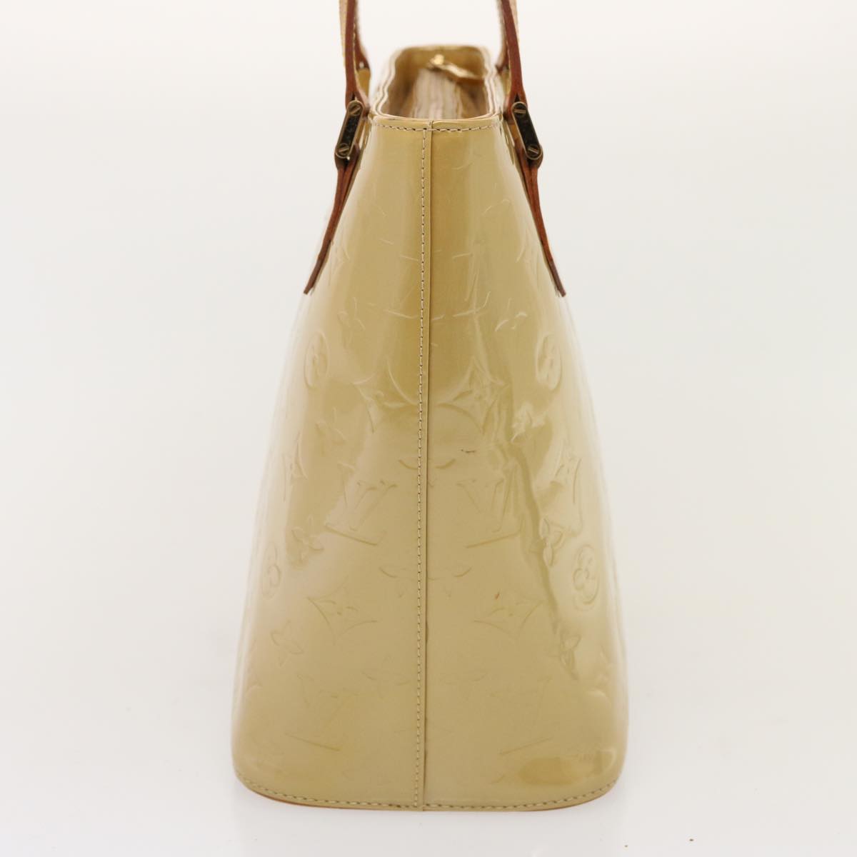 LOUIS VUITTON Monogram Vernis Houston Hand Bag Beige M91004 LV 76626