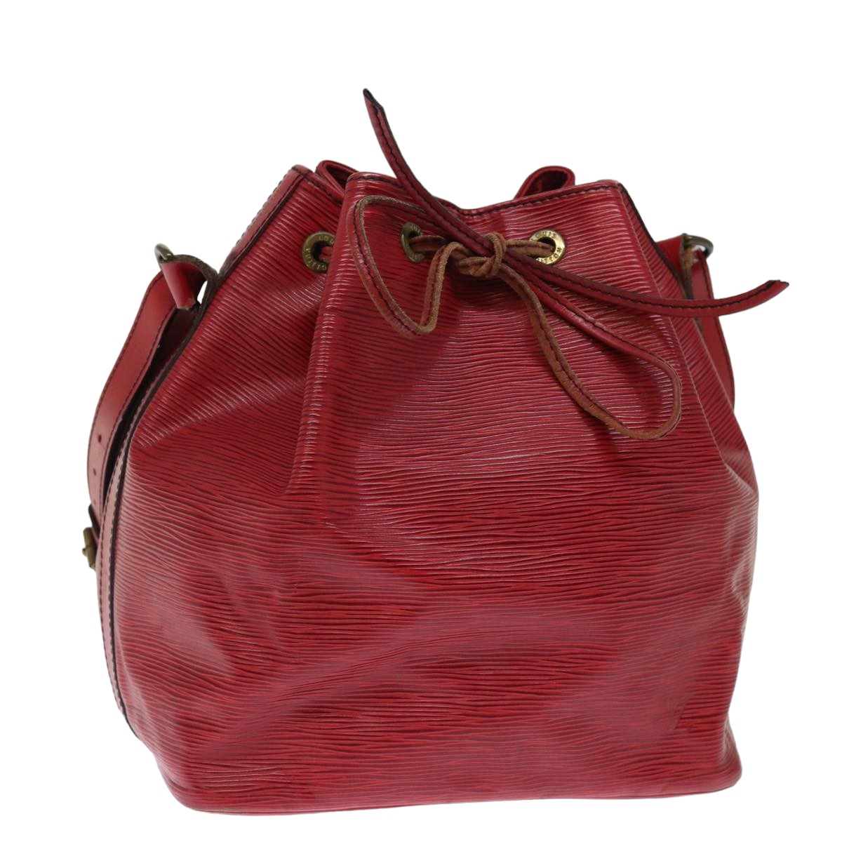 LOUIS VUITTON Epi Petit Noe Shoulder Bag Red M44107 LV 76627