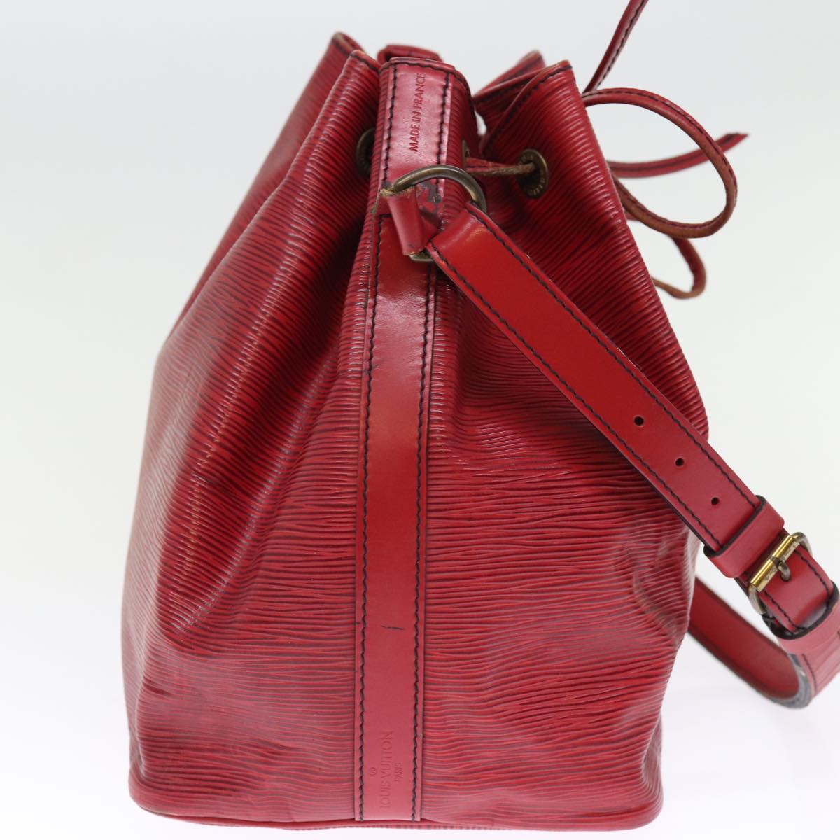 LOUIS VUITTON Epi Petit Noe Shoulder Bag Red M44107 LV 76627