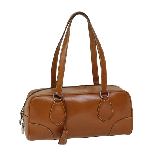 PRADA Shoulder Bag Leather Brown  76646
