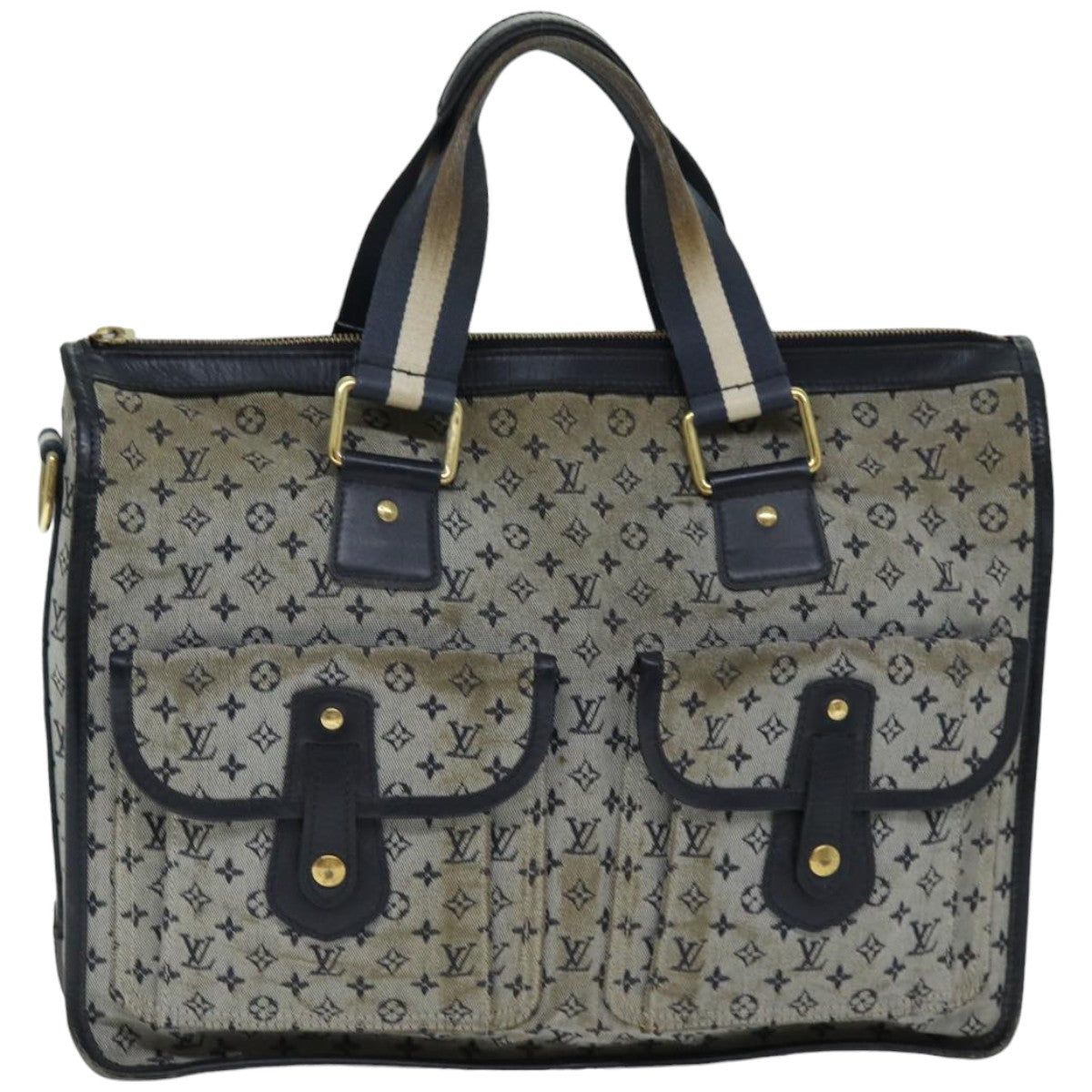 LOUIS VUITTON Monogram Mini Sac Marie Kate 48 Bag Blue M42341 LV 76650