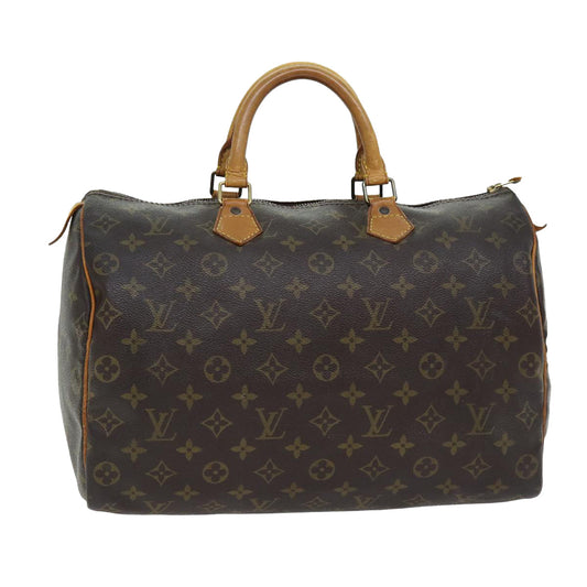 LOUIS VUITTON Monogram Speedy 35 Hand Bag M41524 LV 76671