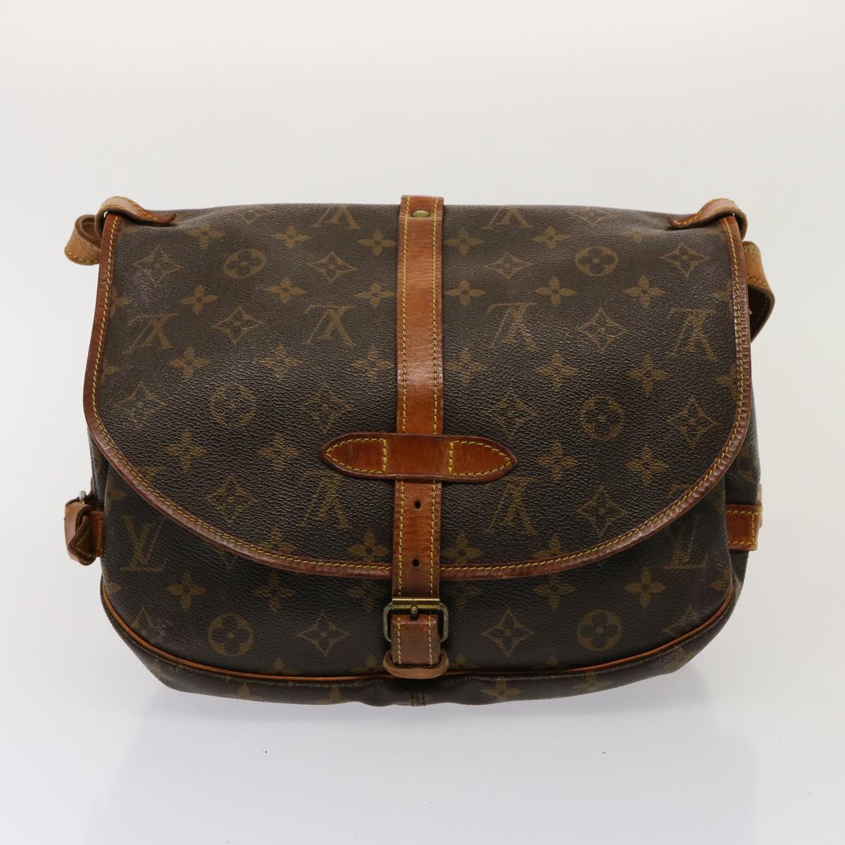 LOUIS VUITTON Monogram Saumur 30 Shoulder Bag M42256 LV 76686