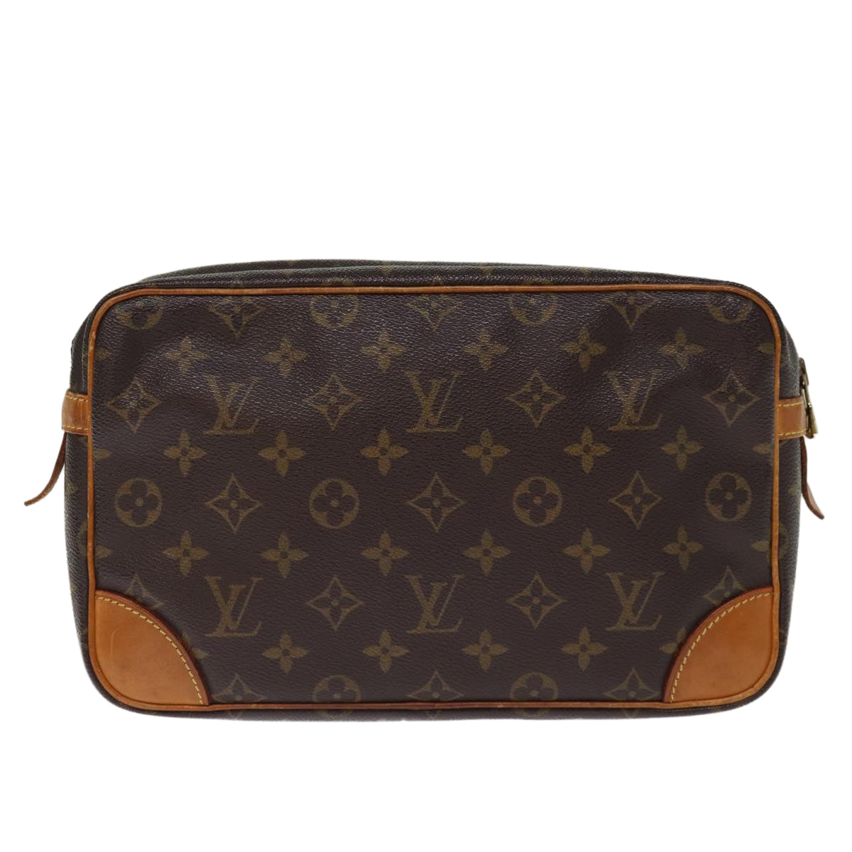 LOUIS VUITTON Monogram Compiegne 28 Clutch Bag M51845 LV 76688