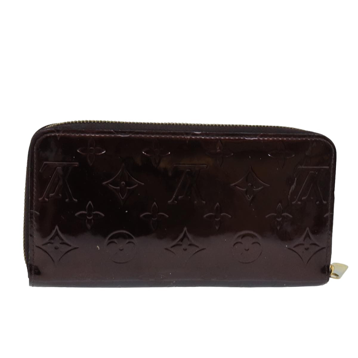 LOUIS VUITTON Monogram Vernis Zippy Wallet Wallet Amarante M93522 LV 76693