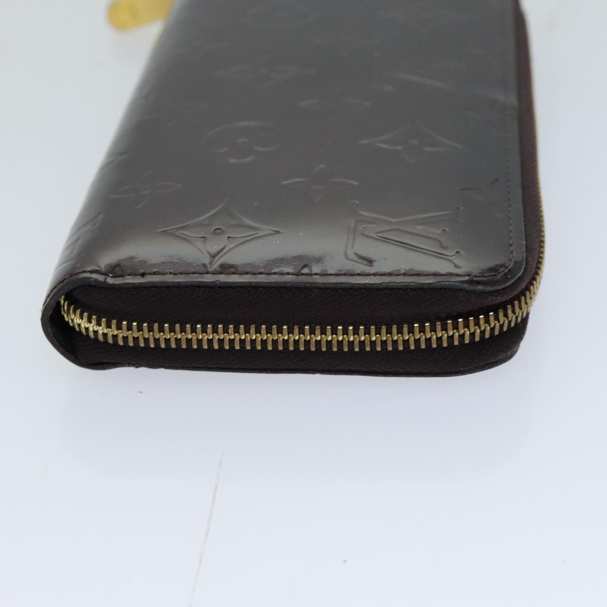 LOUIS VUITTON Monogram Vernis Zippy Wallet Wallet Amarante M93522 LV 76693