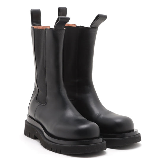 Bottega Veneta  Leather Side Gourmet Boots 39  Black Rug