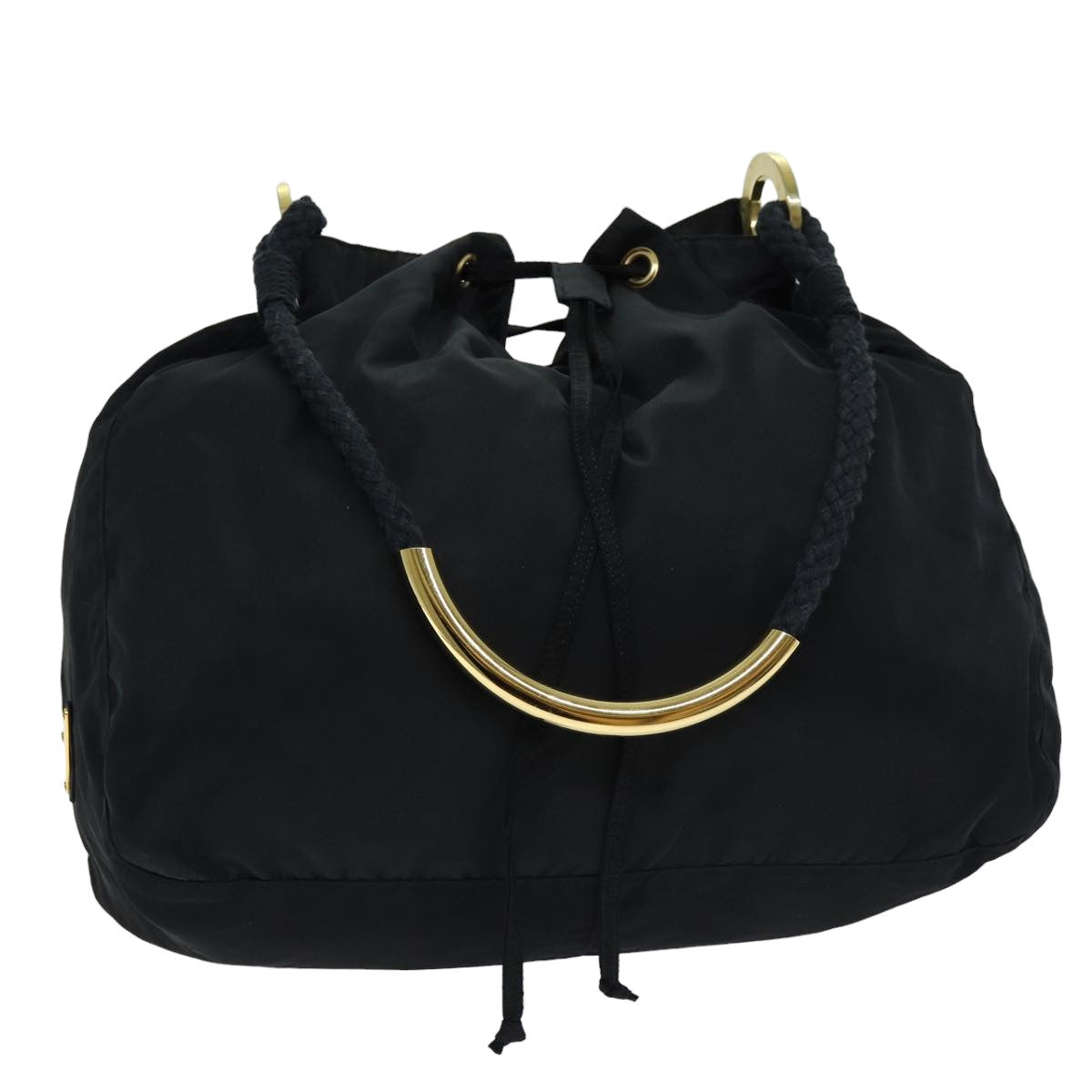 PRADA Shoulder Bag Nylon Black  76717