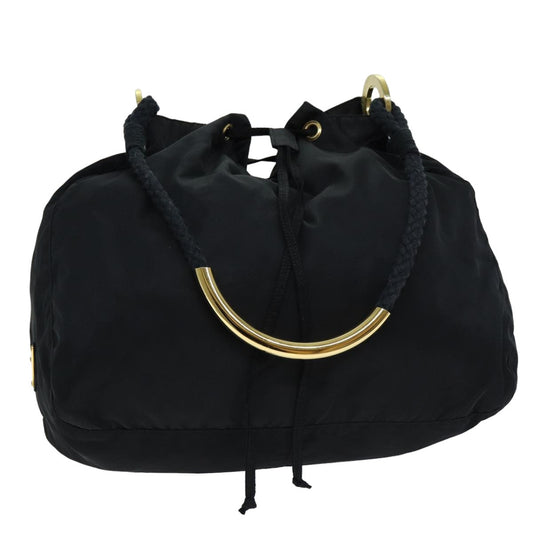 PRADA Shoulder Bag Nylon Black  76717