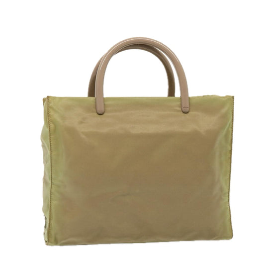 PRADA Hand Bag Nylon Khaki  76734