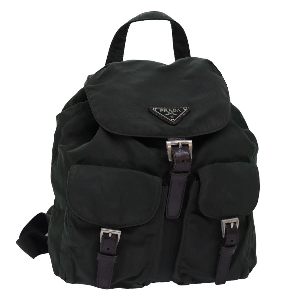 PRADA Backpack Nylon Khaki  76798