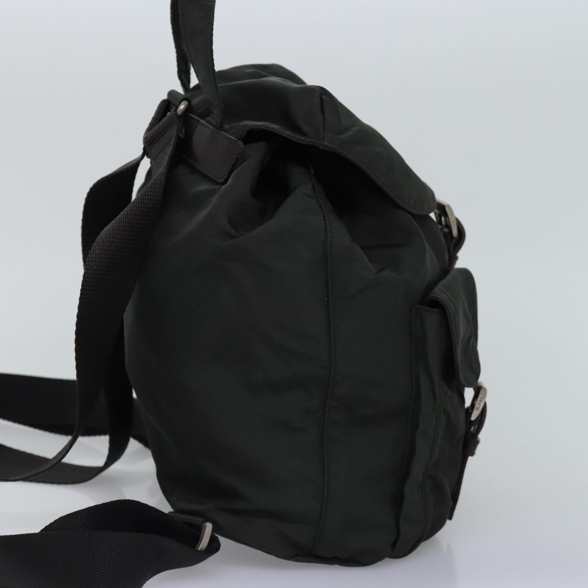 PRADA Backpack Nylon Khaki  76798