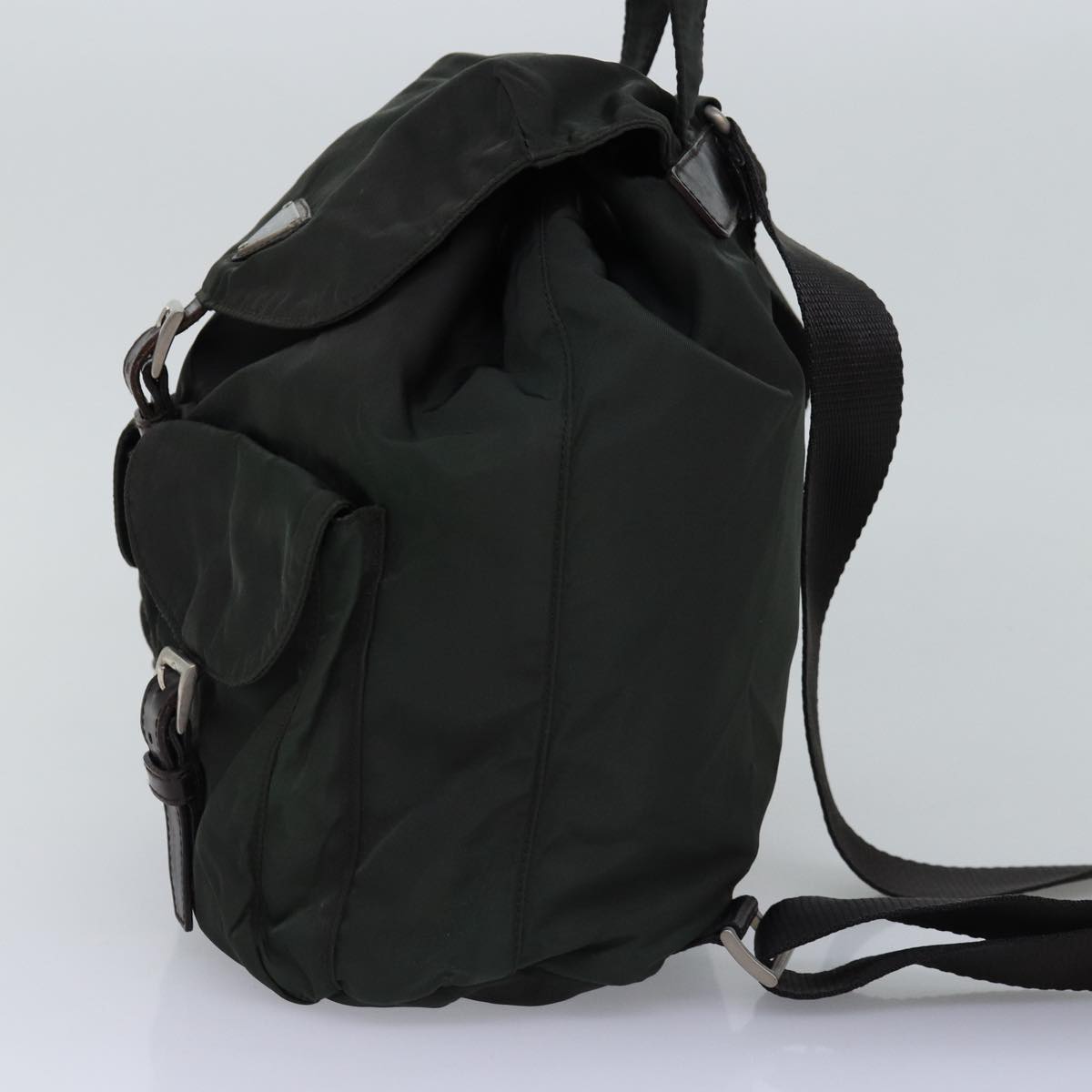 PRADA Backpack Nylon Khaki  76798
