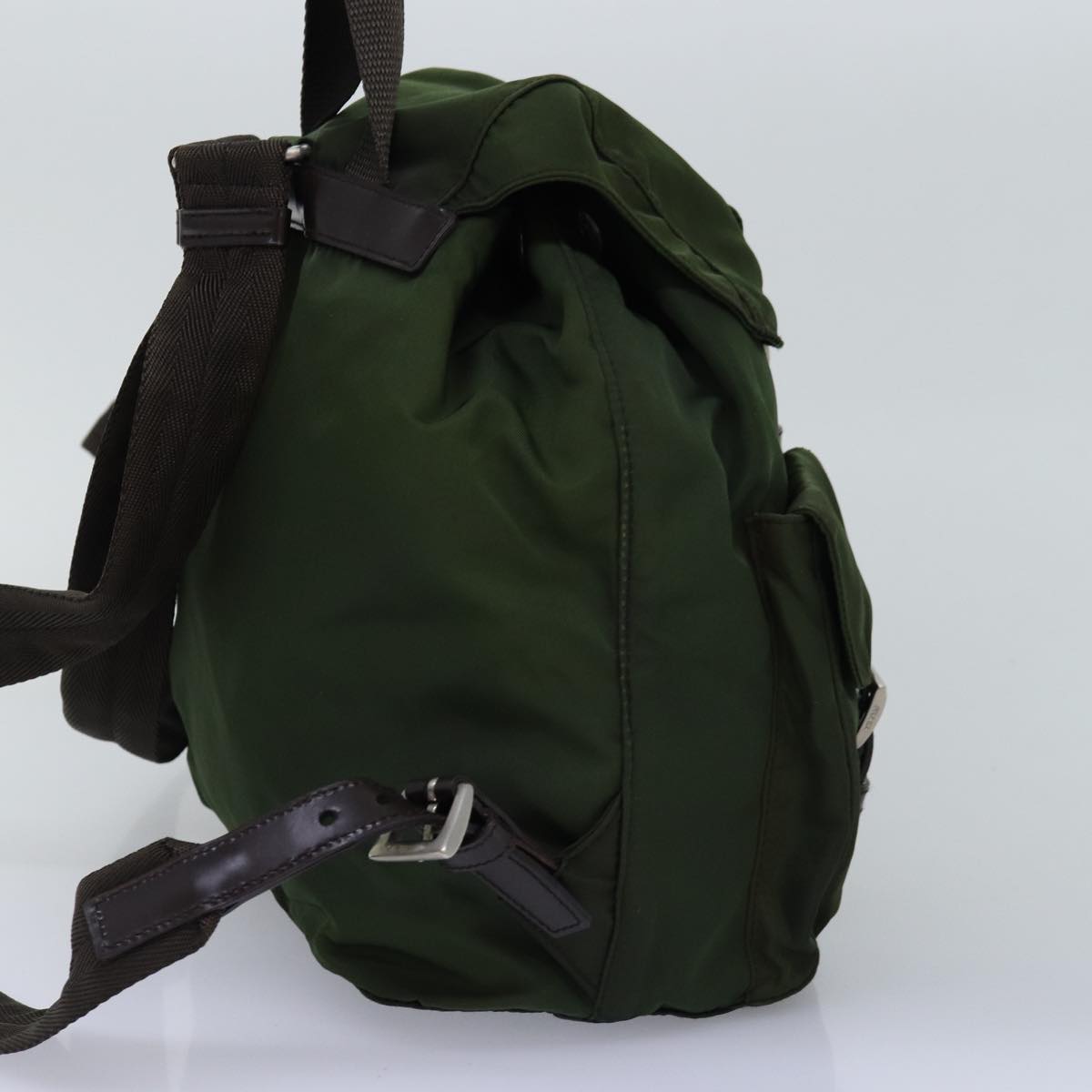 PRADA Backpack Nylon Khaki  76800