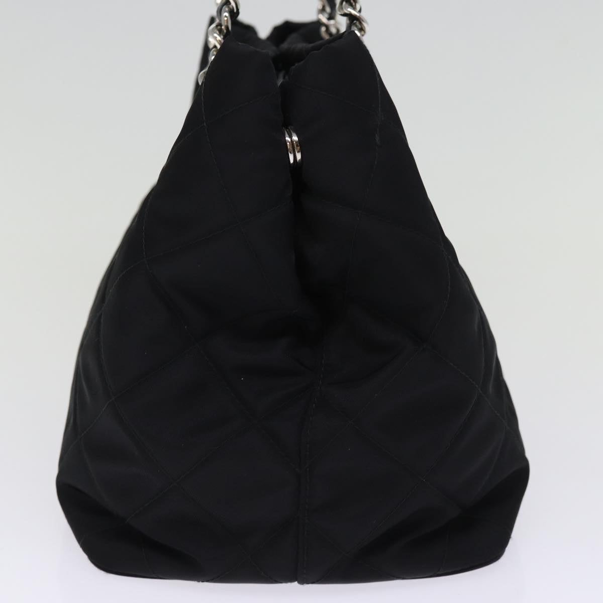 PRADA Chain Shoulder Bag Nylon 2way Black  76803