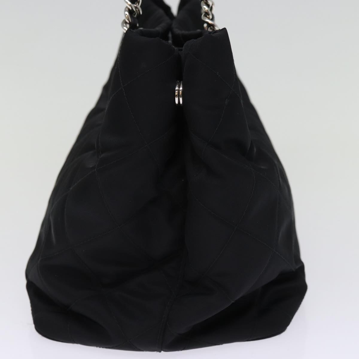 PRADA Chain Shoulder Bag Nylon 2way Black  76803