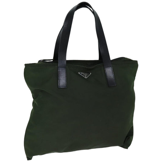 PRADA Tote Bag Nylon Khaki  76804