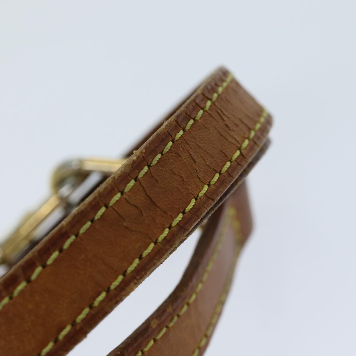 LOUIS VUITTON Shoulder Strap Leather 37"" Beige LV 76809