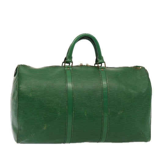 LOUIS VUITTON Epi Keepall 50 Boston Bag Green M42964 LV 76865