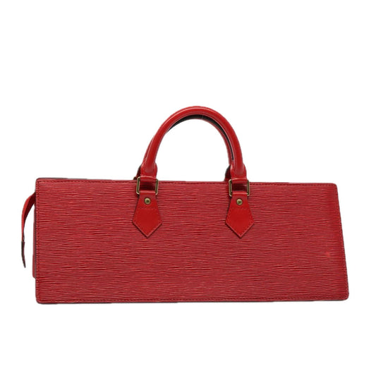 LOUIS VUITTON Epi Sac Triangle Hand Bag Red M52097 LV 76867