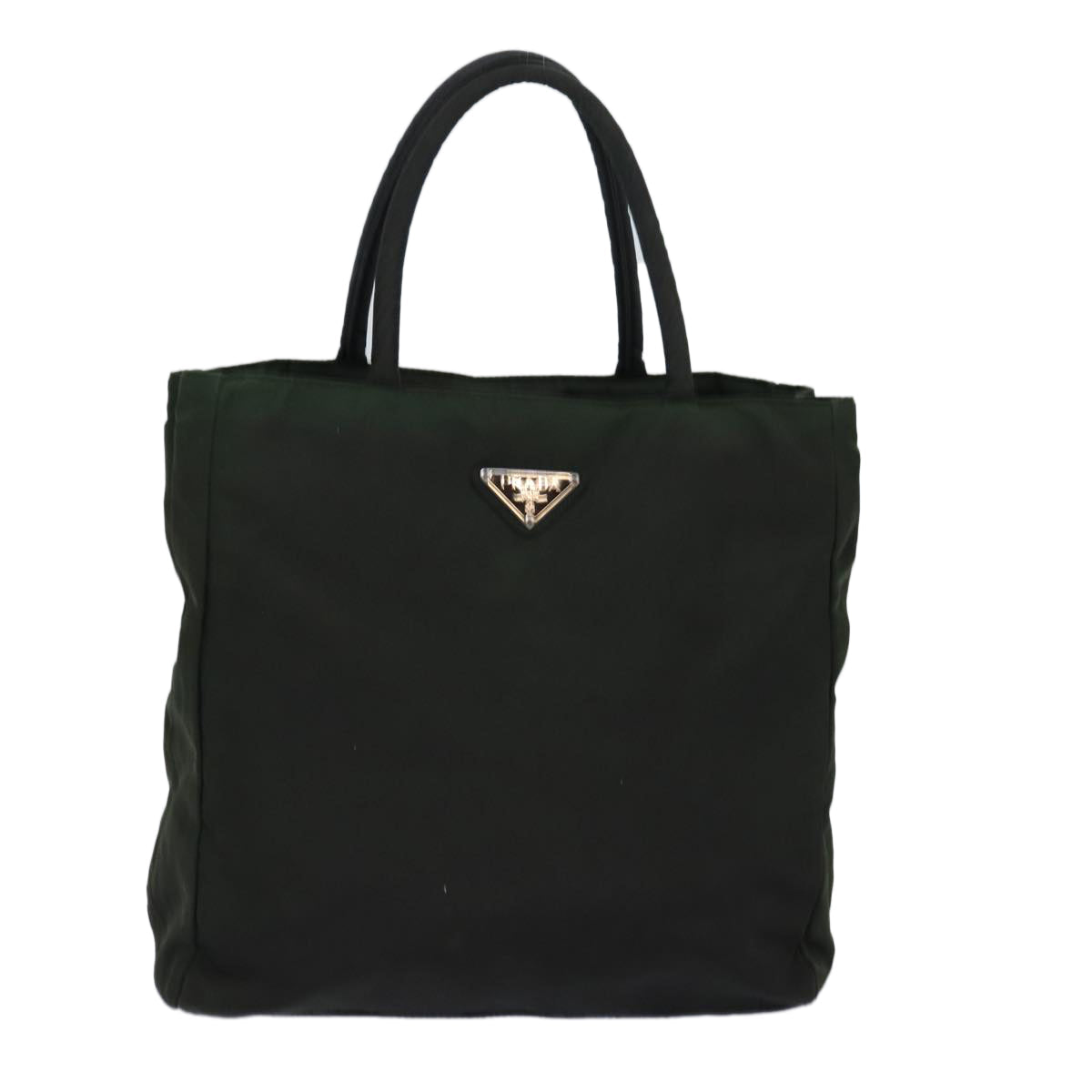 PRADA Hand Bag Nylon Khaki  76966