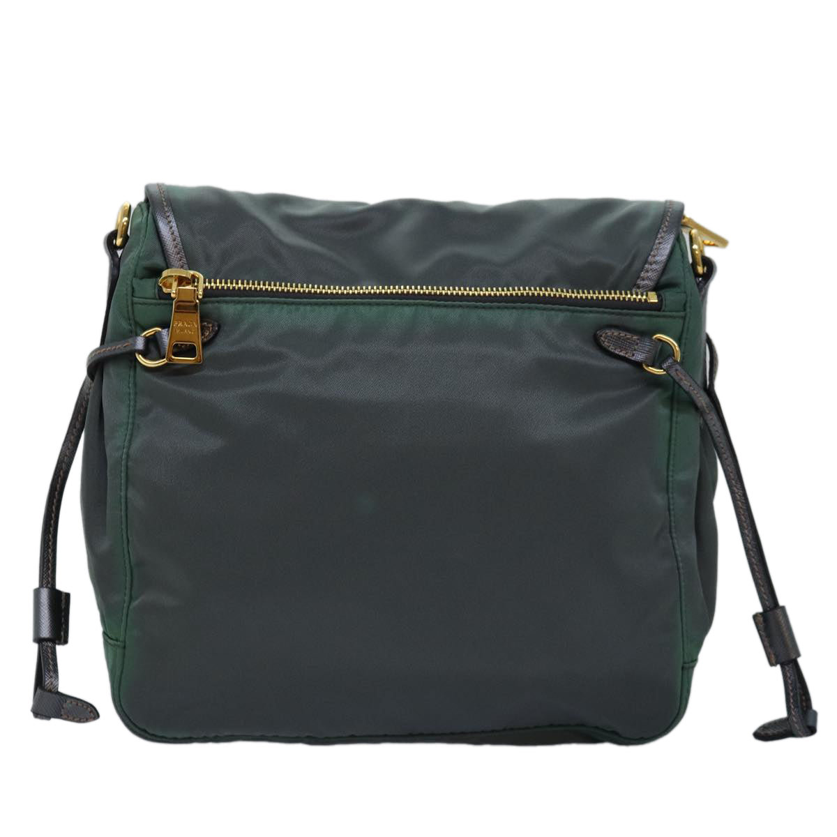 PRADA Shoulder Bag Nylon Khaki  76969
