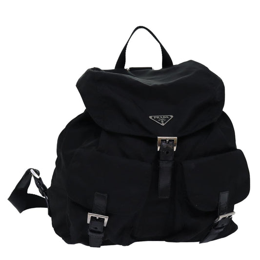 PRADA Backpack Nylon Black  76970