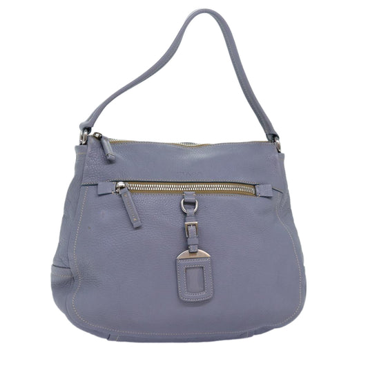 PRADA Tote Bag Leather Gray  76971