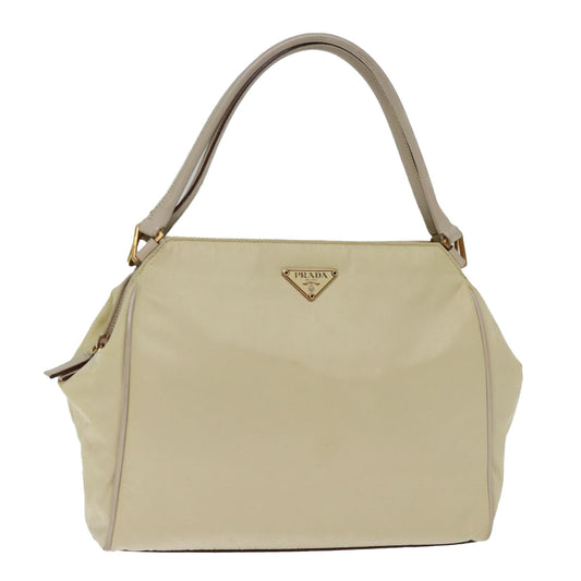 PRADA Tote Bag Nylon Cream  76972