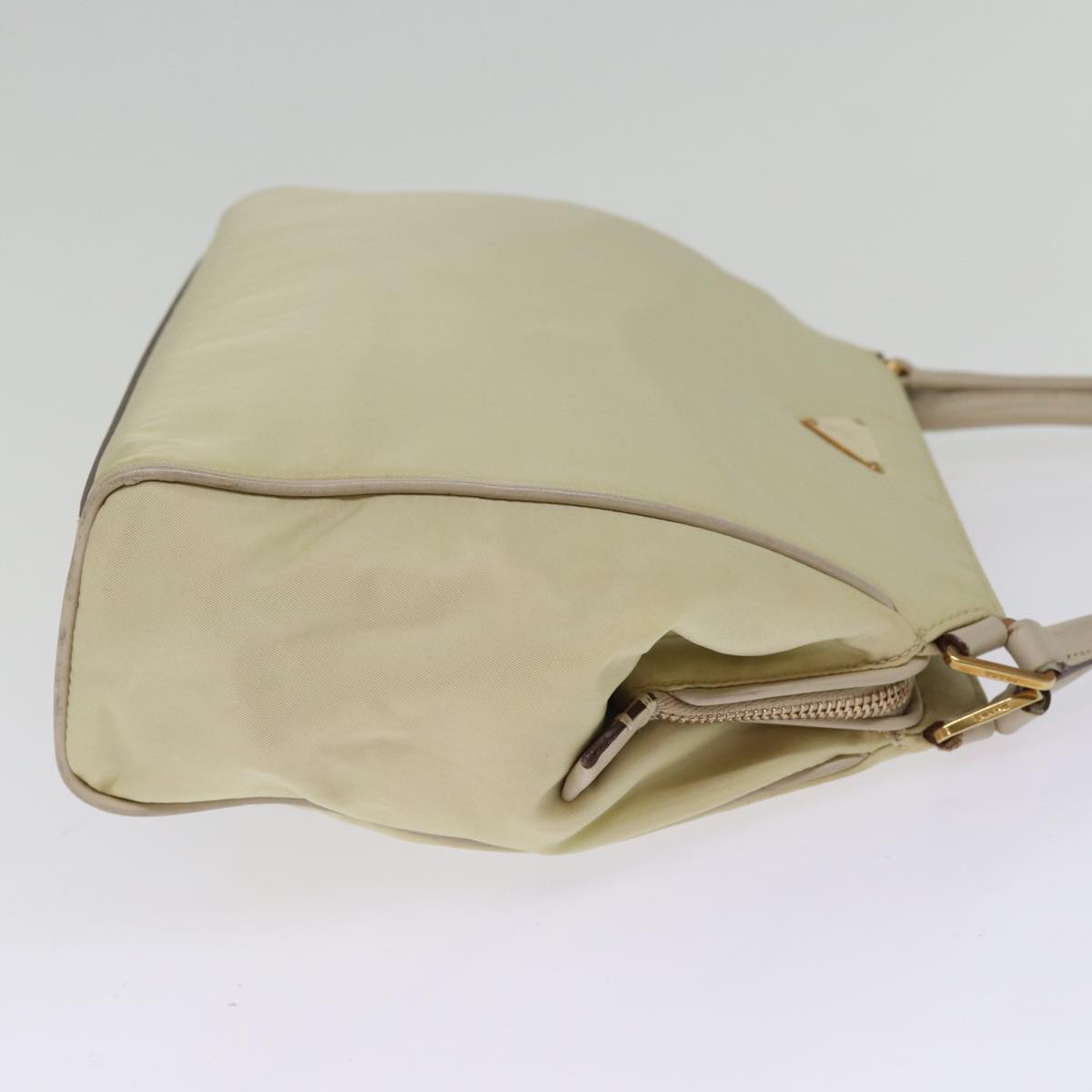 PRADA Tote Bag Nylon Cream  76972