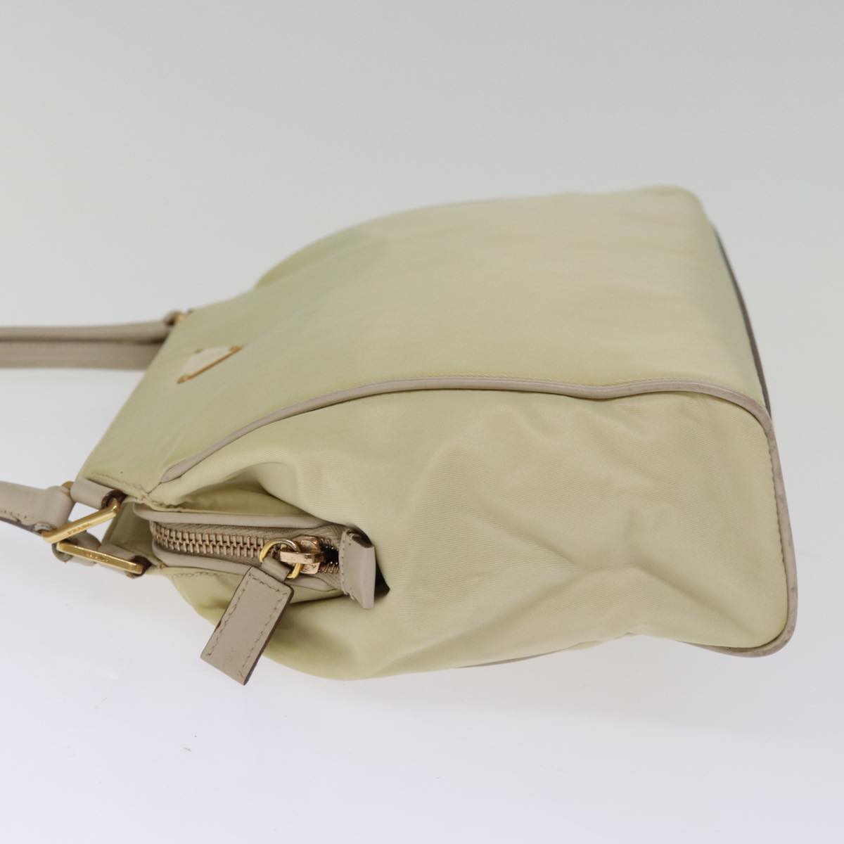 PRADA Tote Bag Nylon Cream  76972