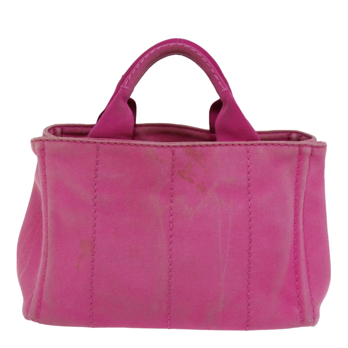PRADA Canapa PM Hand Bag Canvas 2way Pink  76984