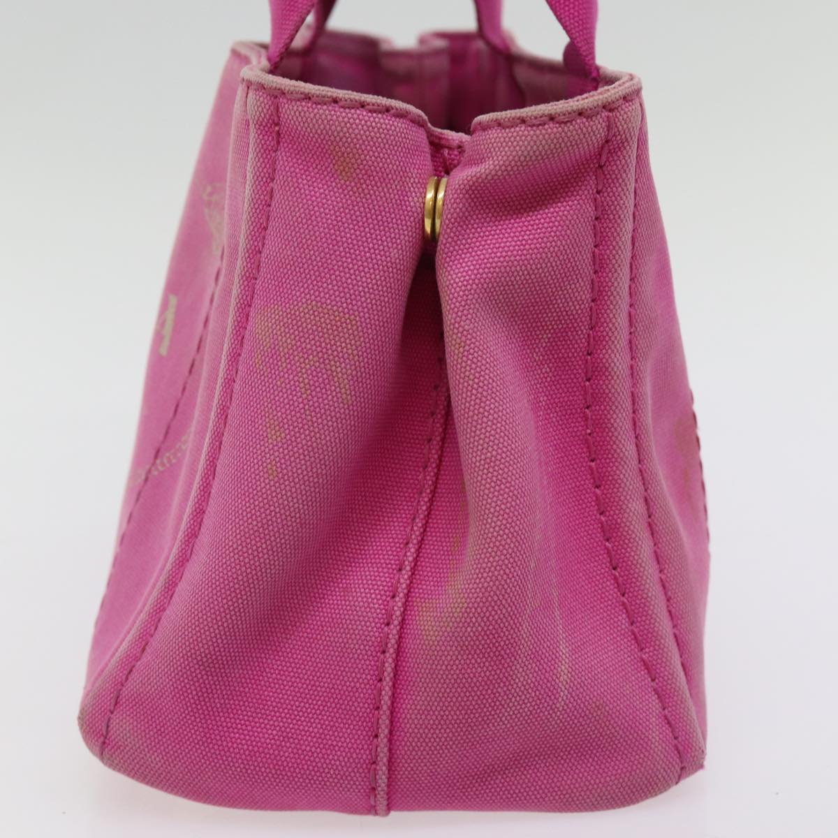PRADA Canapa PM Hand Bag Canvas 2way Pink  76984
